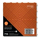 Tropical Orange GridFlex Pro tile – vibrant garage floor option