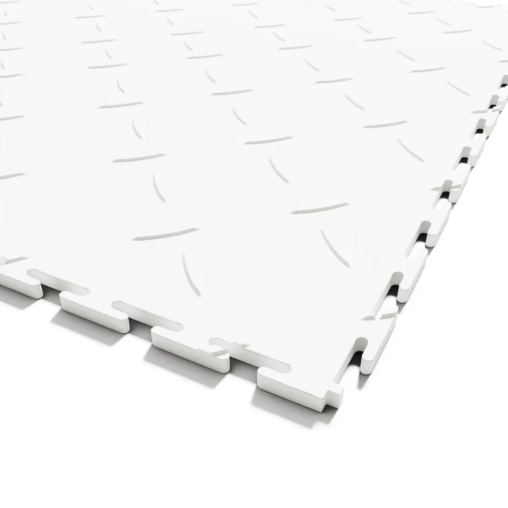 VinylFlex Pro™ Diamond PVC Industrial Tile - 498x498x6.5mm - Arctic White - Image 3