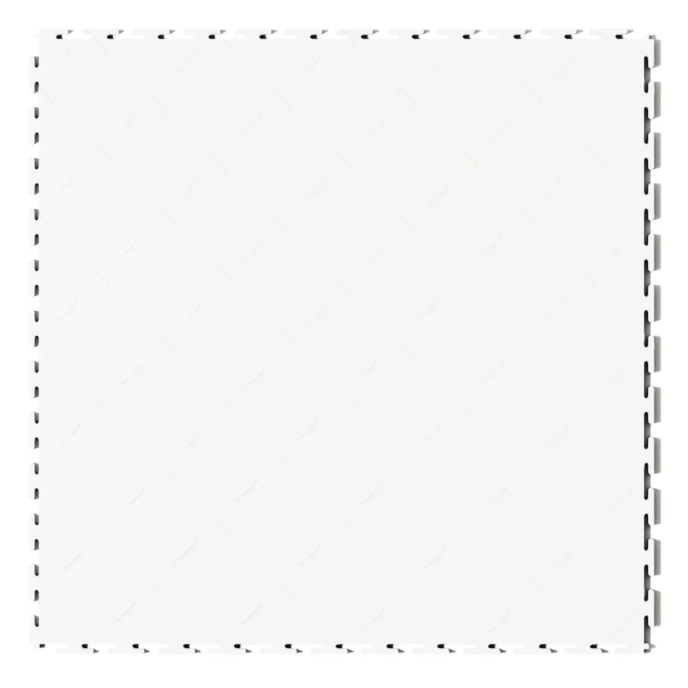 VinylFlex Pro™ Diamond PVC Industrial Tile - 498x498x6.5mm - Arctic White - Image 2