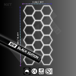 NXTBEAM 17 Hexagon / Honeycomb Lighting Kit – 5×2.4m - Black Edition