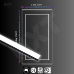 NXTBEAM Duo Rectangle Boxed Lighting Kit – 4.8×2.4m