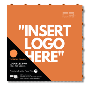 LogoFlex Pro Floor Tile - 400x400x18mm - Tropical Orange