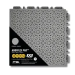Light Grey interlocking basketball court tile for heat reduction and modern finish.