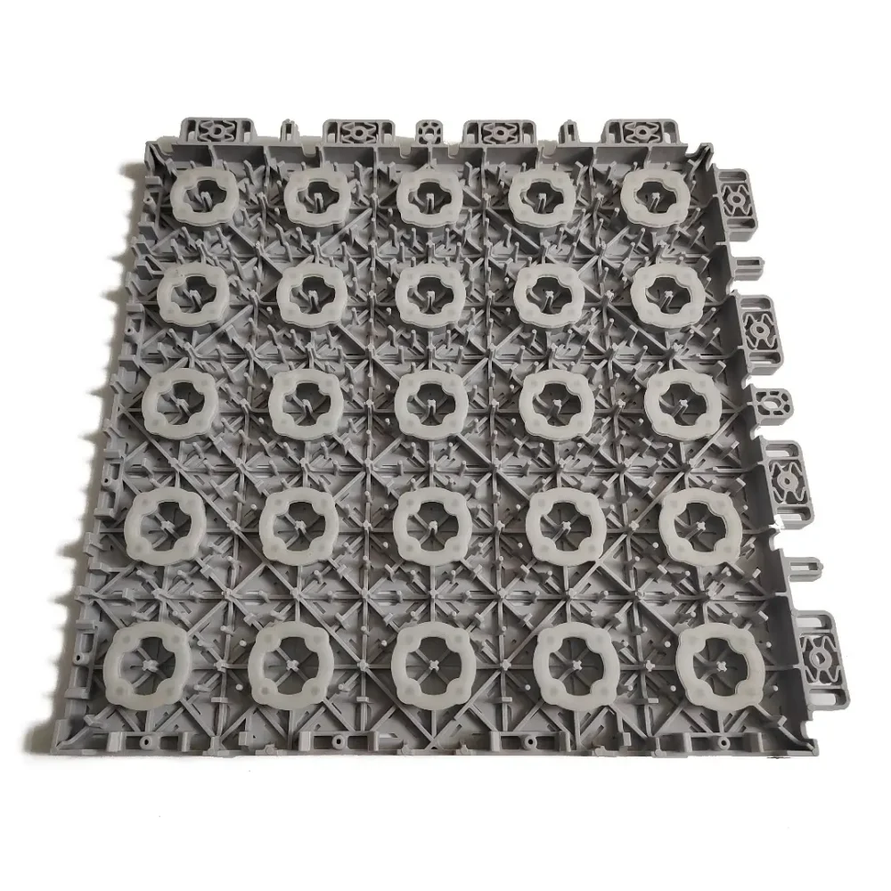 HoopFlex Pro™ Basketball Tile - 340x340x18mm - Steel Grey - Image 4
