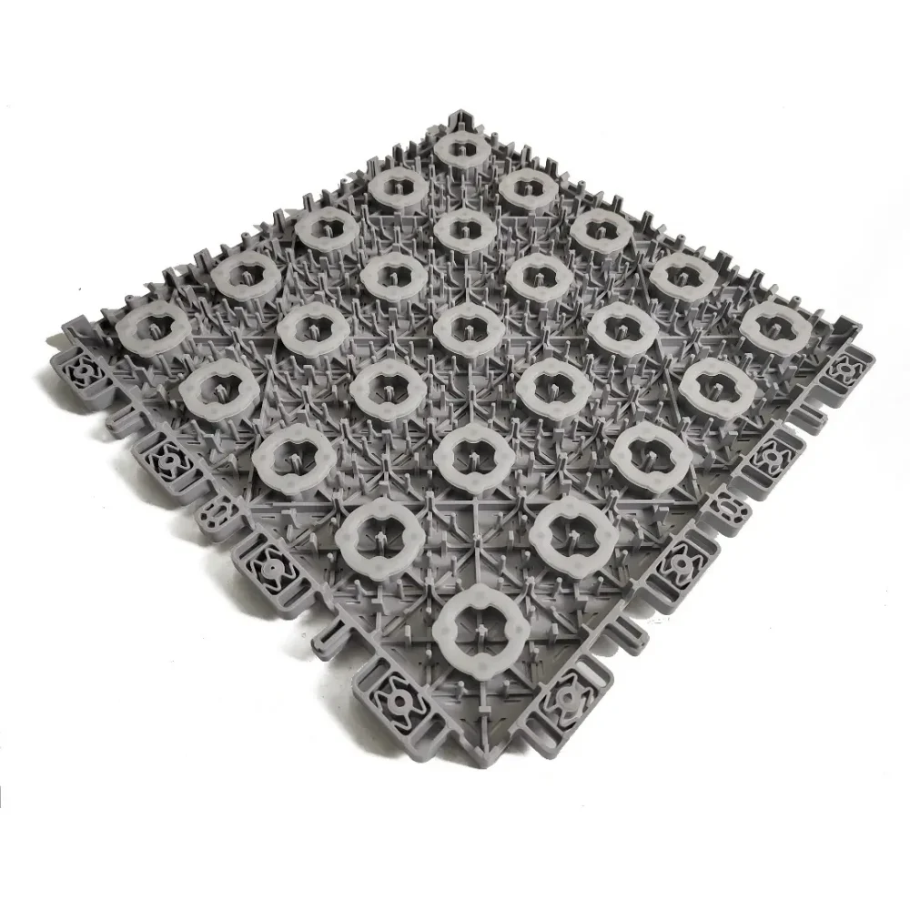 HoopFlex Pro™ Basketball Tile - 340x340x18mm - Steel Grey - Image 5